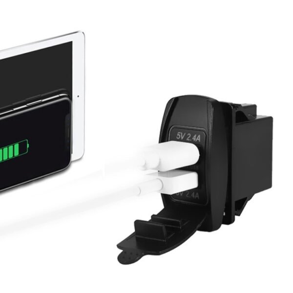 Car 4.8A Double-sided Mobile Phone Charger - Image 6