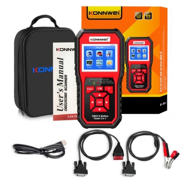 KONNWEI KW870 2 in 1 Car OBD2 Fault Diagnosis + Battery Tester - Image 5