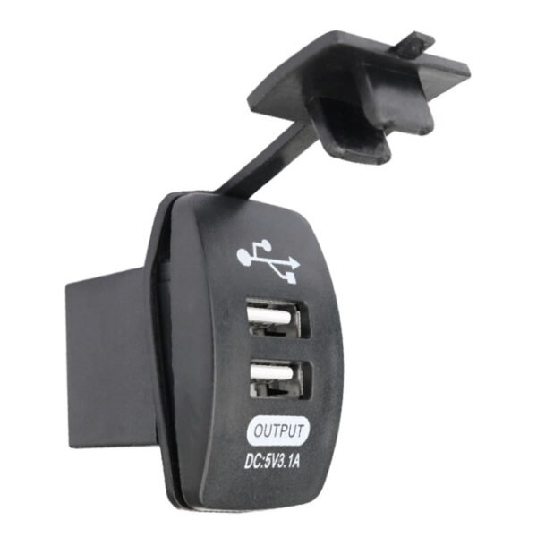 2 PCS Switch Type Dual USB 3.1A Car Charger 12-24V - Image 2