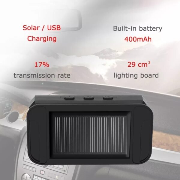 Car High Precision Solar Charging Tire Pressure Monitoring System TPMS, Built-in Voice Sensor - Image 8