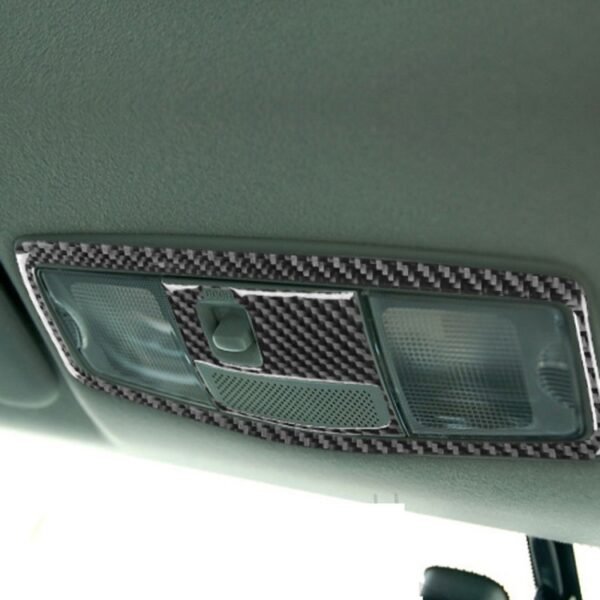 Car Carbon Fiber Roof Front Reading Light without Sunroof Decorative Sticker for Mitsubishi Lancer EVO 2008-2015, Left and Right Drive Universal - Image 6