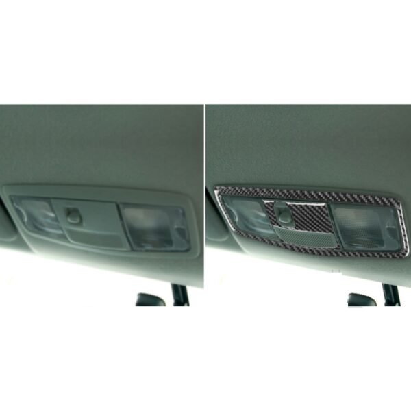 Car Carbon Fiber Roof Front Reading Light without Sunroof Decorative Sticker for Mitsubishi Lancer EVO 2008-2015, Left and Right Drive Universal - Image 7