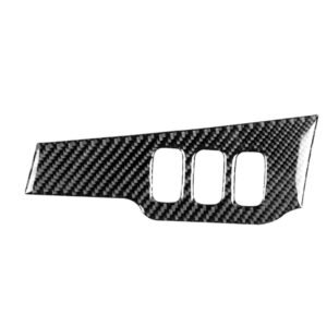 Car Carbon Fiber Dimming Control Panel Decorative Sticker for Mitsubishi Lancer EVO 2008-2015, Right Drive