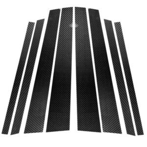 Car Carbon Fiber B Pillar Decorative Sticker for BMW X5 F15 2014-2018, Left and Right Drive Universal