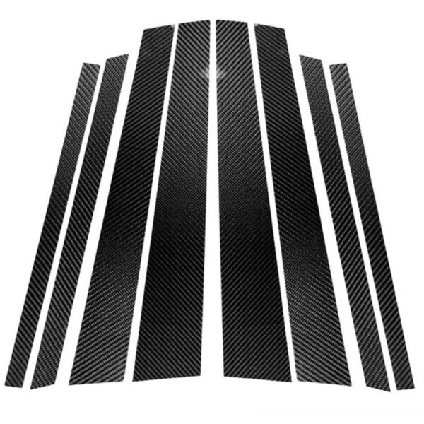 Car Carbon Fiber B Pillar Decorative Sticker for BMW X5 F15 2014-2018, Left and Right Drive Universal