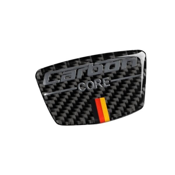 Car Carbon Fiber German Flag Color Goalpost Decorative Sticker for Audi A6 2005-2011, Left and Right Drive Universal - Image 4