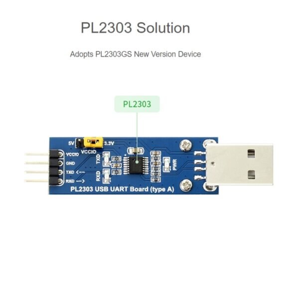 Waveshare PL2303 USB To UART (TTL) Communication Module V2 - Image 3