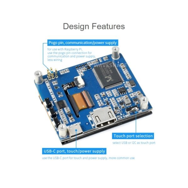Waveshare 2.8 inch 480x640 HDMI IPS LCD Display (H) Fully Laminated Screen - Image 6