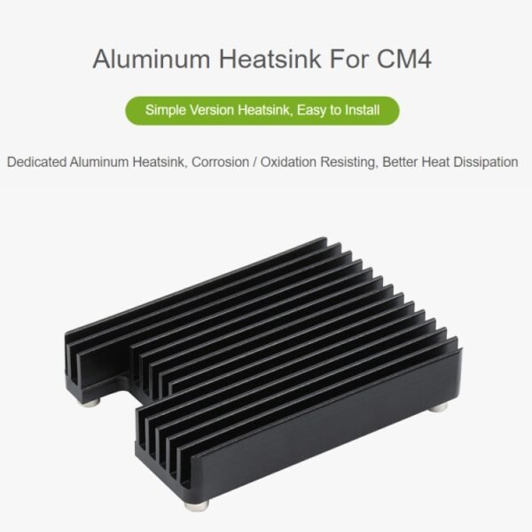 WAVESHARE Aluminum Heatsink for Raspberry Pi CM4, with Antenna Notch - Image 2