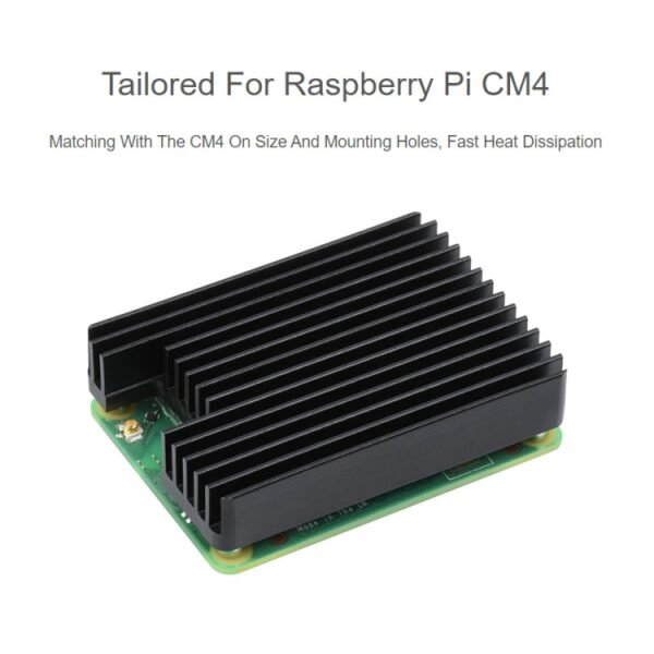 WAVESHARE Aluminum Heatsink for Raspberry Pi CM4, with Antenna Notch - Image 3