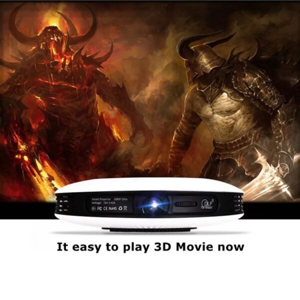 Wejoy DL-S9 220 Lumens 1280x720 720P Android 6.0 HD Bluetooth WiFi Smart Laser 3D Projector, Support HDMI / USB x 2 / TF Card - Image 11