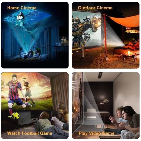 Wejoy L5 Home Theater Adjustable Optical Keystone Full HD 1080P LED LCD Video Projector with Remote Control - Image 10