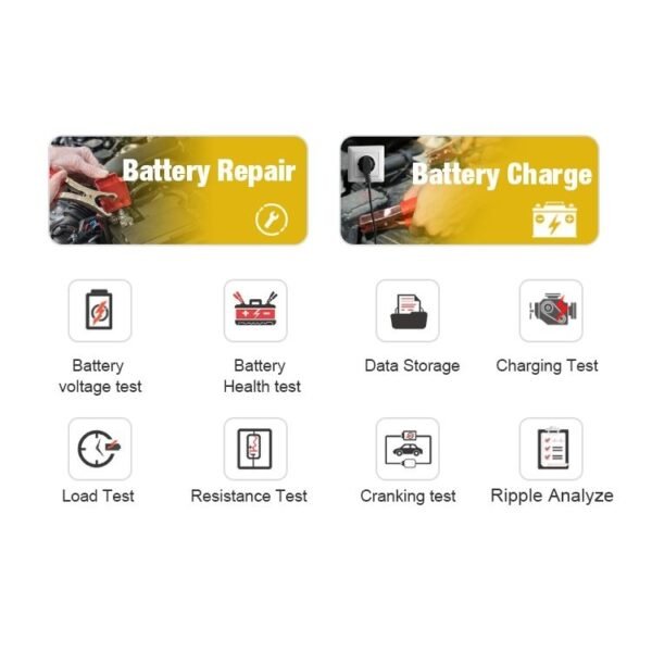 KONNWEI KW510 3 in 1 Car Battery Tester / Charger / Repairer, Support 8 Languages, KW510(EU Plug), KW510(US Plug) - Image 19