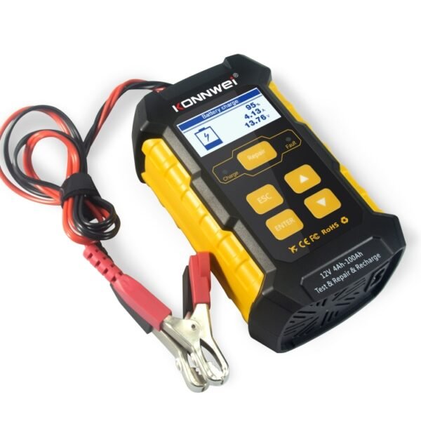 KONNWEI KW510 3 in 1 Car Battery Tester / Charger / Repairer, Support 8 Languages, KW510(EU Plug), KW510(US Plug) - Image 3