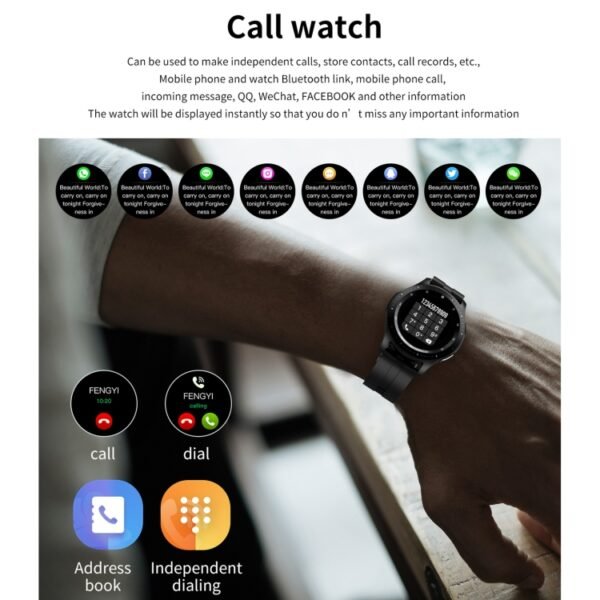 W68 1.54 inch Touch Screen IP67 Waterproof Smart Bracelet, Support Blood Oxygen Monitoring / Bluetooth Call / Heart Rate Monitoring, Style: Steel Strap - Image 14