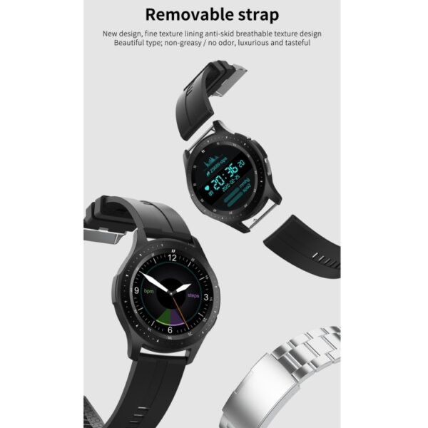 W68 1.54 inch Touch Screen IP67 Waterproof Smart Bracelet, Support Blood Oxygen Monitoring / Bluetooth Call / Heart Rate Monitoring, Style: Steel Strap - Image 16