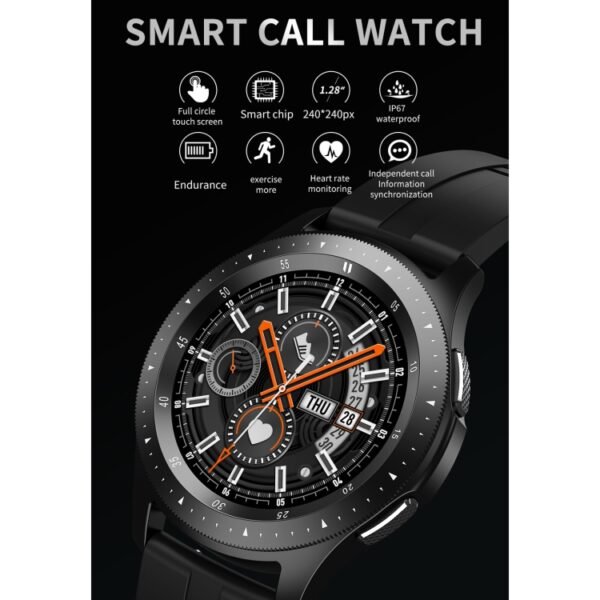 W68 1.54 inch Touch Screen IP67 Waterproof Smart Bracelet, Support Blood Oxygen Monitoring / Bluetooth Call / Heart Rate Monitoring, Style: Steel Strap - Image 3