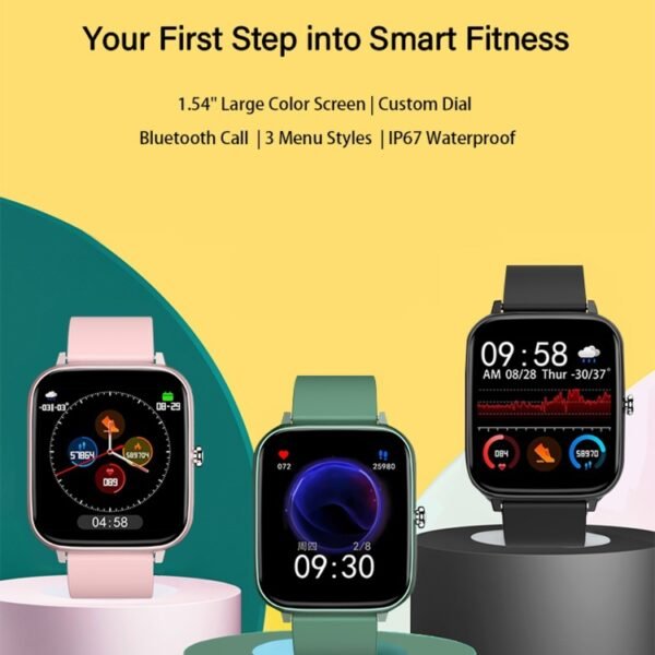P6 1.54 inch TFT Color Screen IP68 Waterproof Smart Bracket, Support Bluetooth Call / Sleep Monitoring / Heart Rate Monitoring - Image 2