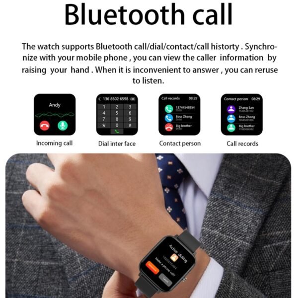 P6 1.54 inch TFT Color Screen IP68 Waterproof Smart Bracket, Support Bluetooth Call / Sleep Monitoring / Heart Rate Monitoring - Image 5