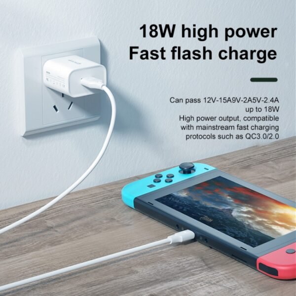 WK WP-U57 Max 18W Maxspeed QC3.0 Fast Charger +  USB to Micro USB Data Cable, US Plug, EU Plug, UK Plug - Image 6