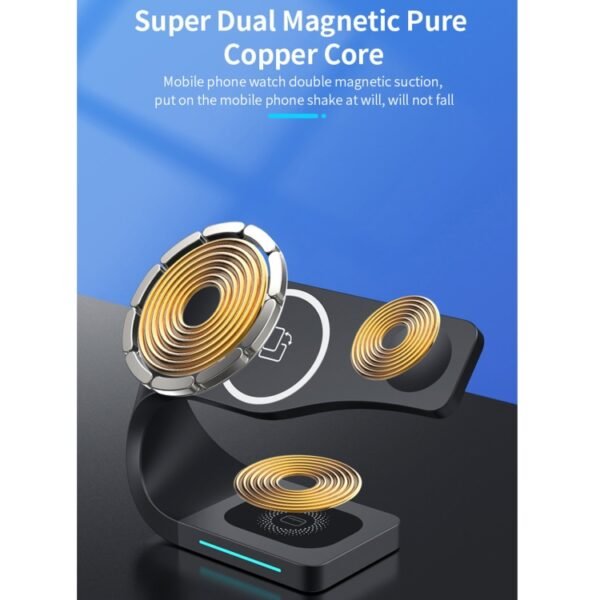 4 In 1 Multi-function Smart Magnetic Wireless Charger for iPhone & iWatches & AirPods - Image 4
