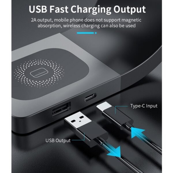 4 In 1 Multi-function Smart Magnetic Wireless Charger for iPhone & iWatches & AirPods - Image 5