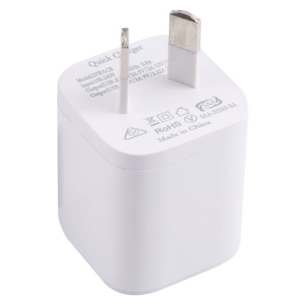 20WACB 20W QC3.0 + PD Quick Charger, AU Plug, EU Plug, US Plug - Image 6