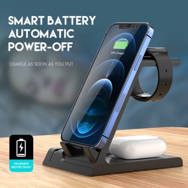 D2 15W Max 6 in 1 Multifunction Fast Wireless Charger Holder - Image 3