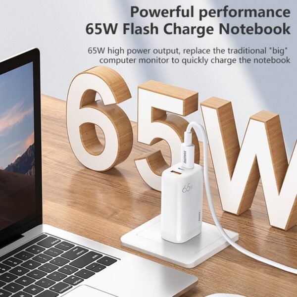 REMAX RP-U55 Territory Series 65W USB+Dual USB-C / Type-C Interface Fast Charger, CN Plug - Image 4