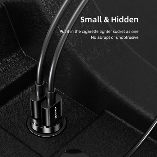 awei C-826 Mini Dual USB 2.4A Car Charger, C-826 - Image 5