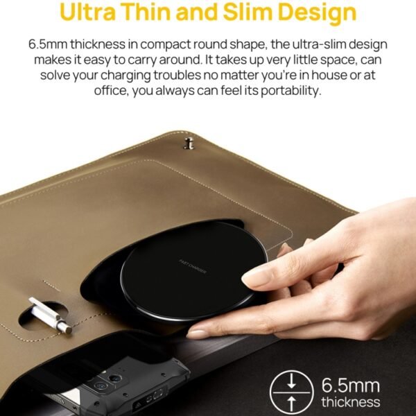 Ulefone UF005 15W Round Fast Charging Qi Wireless Charger, Ulefone UF005 - Image 5