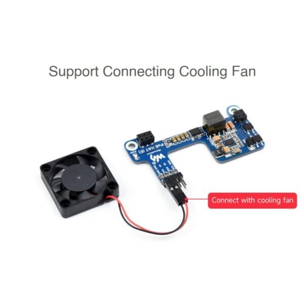 Waveshare Power over Ethernet HAT for Raspberry Pi 3B+/4B - Image 8