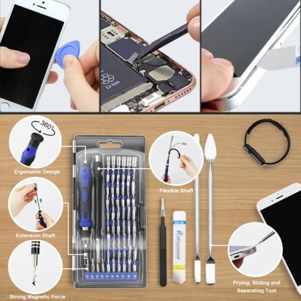 80 in 1 Portable Multifunctional Mini Screwdriver Set - Image 5