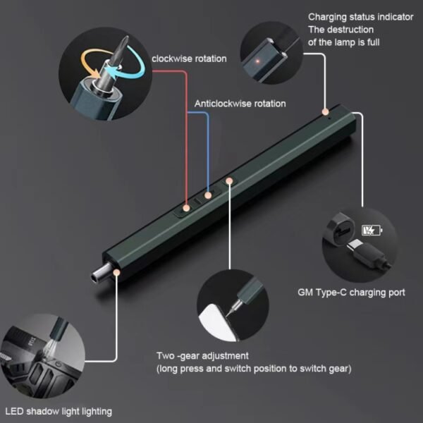 82 in 1 Multifunctional Mini Electric Screwdriver Set - Image 4
