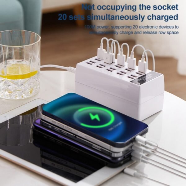 20-Ports Desktop USB Charger Station HUB - Image 3