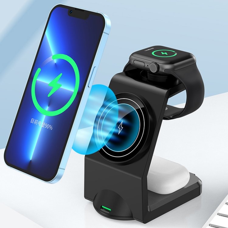 WT-158 MagSafe Magnetic Multi in One Wireless Charger