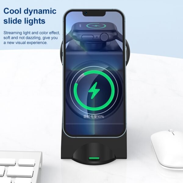 WT-158 MagSafe Magnetic Multi in One Wireless Charger - Image 6
