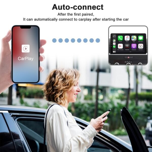 THT-020-2 USB + USB-C / Type-C Wired to Wireless Carplay Adapter for iPhone, THT-020-2 - Image 6