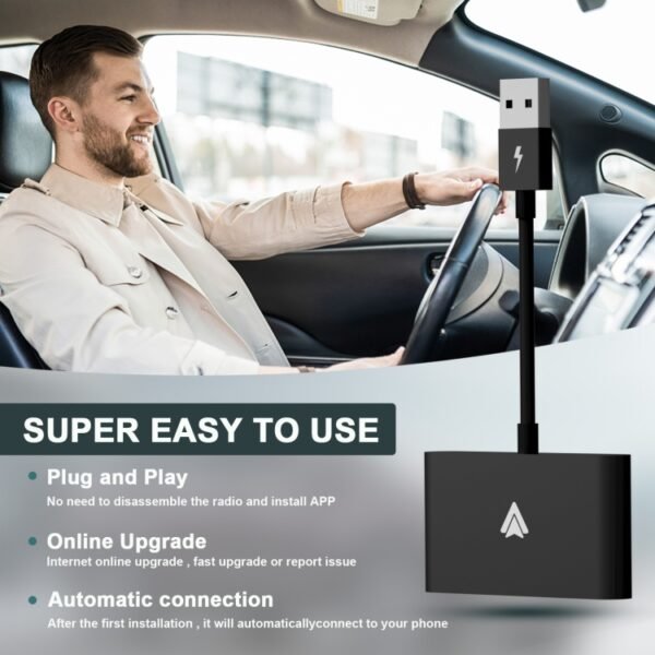 THT-020-2+ USB + USB-C / Type-C Wired to Wireless Carplay Adapter for Android Smartphone, THT-020-2+ - Image 8