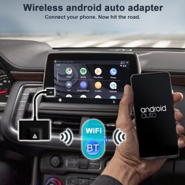 THT-020-3+ USB + USB-C / Type-C Wired to Wireless Carplay Adapter for Android Smartphone, THT-020-3+ - Image 4