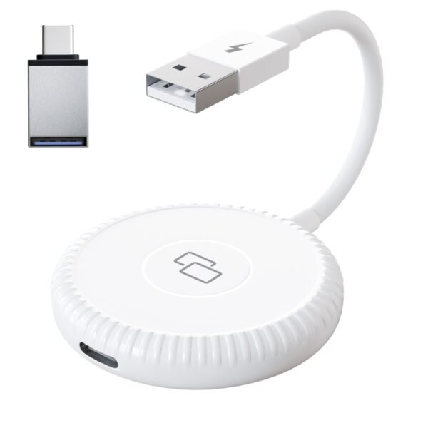 THT-020-6 USB + USB-C / Type-C Carplay Mirror Adapter for iPhone, THT-020-6