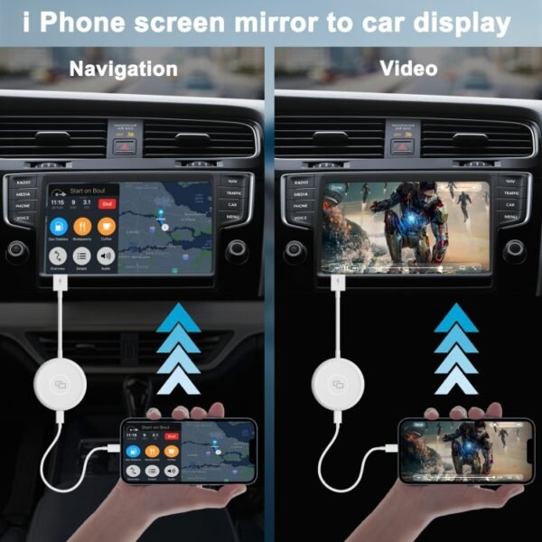 THT-020-6 USB + USB-C / Type-C Carplay Mirror Adapter for iPhone, THT-020-6 - Image 4