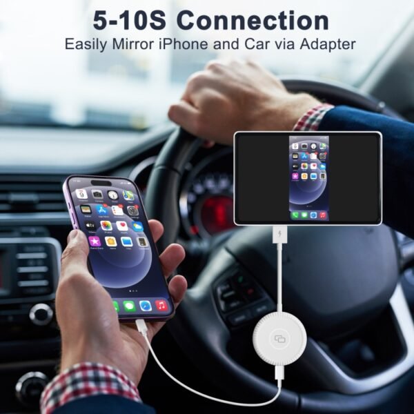 THT-020-6 USB + USB-C / Type-C Carplay Mirror Adapter for iPhone, THT-020-6 - Image 5