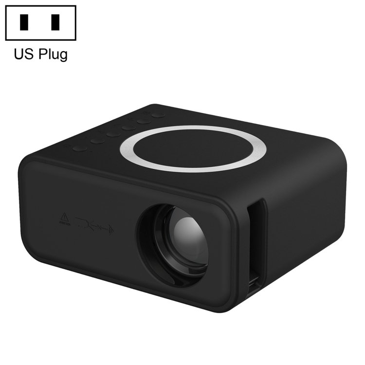 T300S 320x240 24ANSI Lumens Mini LCD Projector Supports Wired & Wireless Same Screen, US Plug, EU Plug, UK Plug, AU Plug