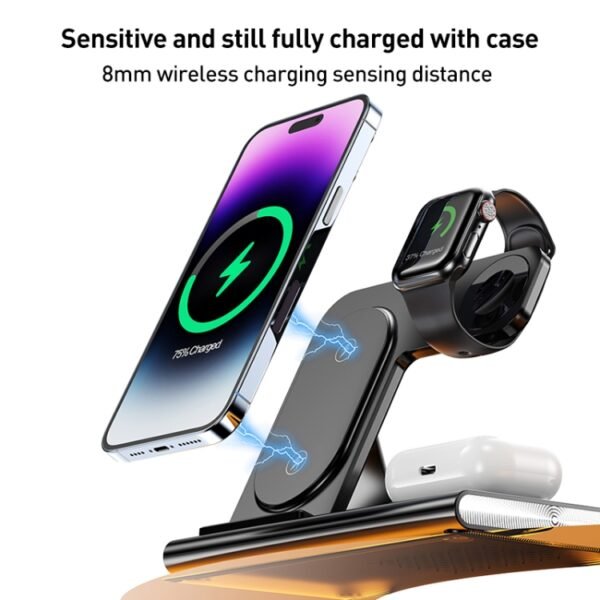 A80 3 in 1 15W Folding Wireless Charger - Image 6