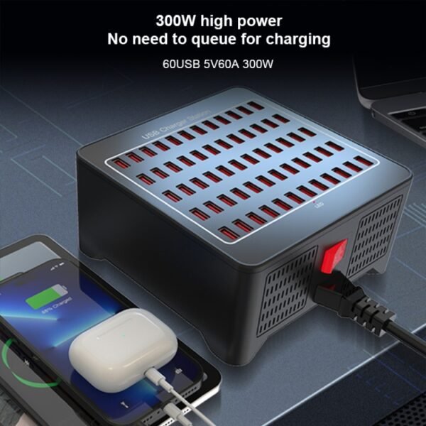 YFY-A78 300W 60 Ports USB Smart Charging Station, YFY-A78 - Image 4