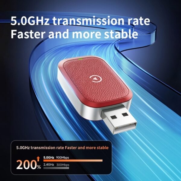 For iPhone Smart Wireless Car CarPlay Box Wired to Wireless Adapter, For iPhone - Image 4