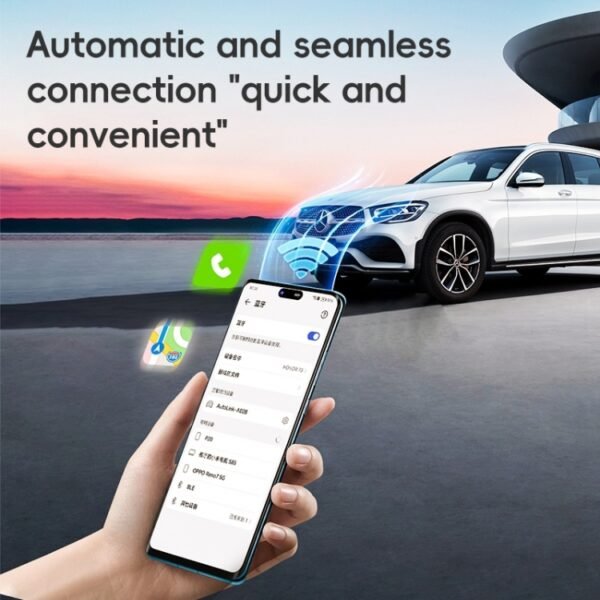 2 in 1 Car Carplay / Android Auto Carplay Box Wired to Wireless Smart Adapter, Car Carplay / Android Auto (Black), Car Carplay / Android Auto (White) - Image 5