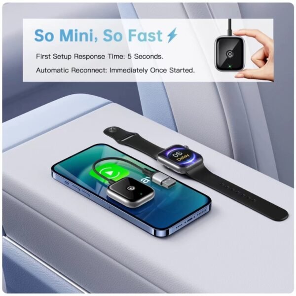 For iPhone Car Apple CarPlay Box Wired to Wireless Adapter, For iPhone - Image 7
