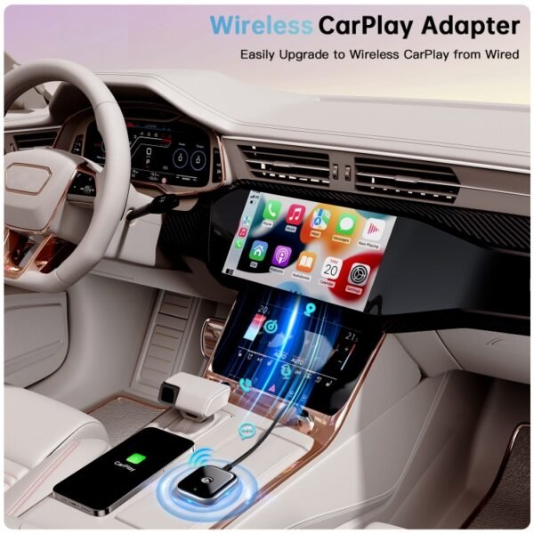 For iPhone Car Apple CarPlay Box Wired to Wireless Adapter, For iPhone - Image 8